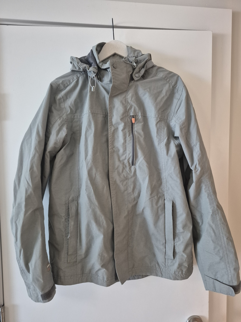 Light Gray Men’s Hooded Jacket